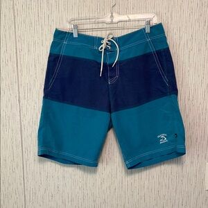 Nautica Teal and Navy 34W Shorts  Swimwear